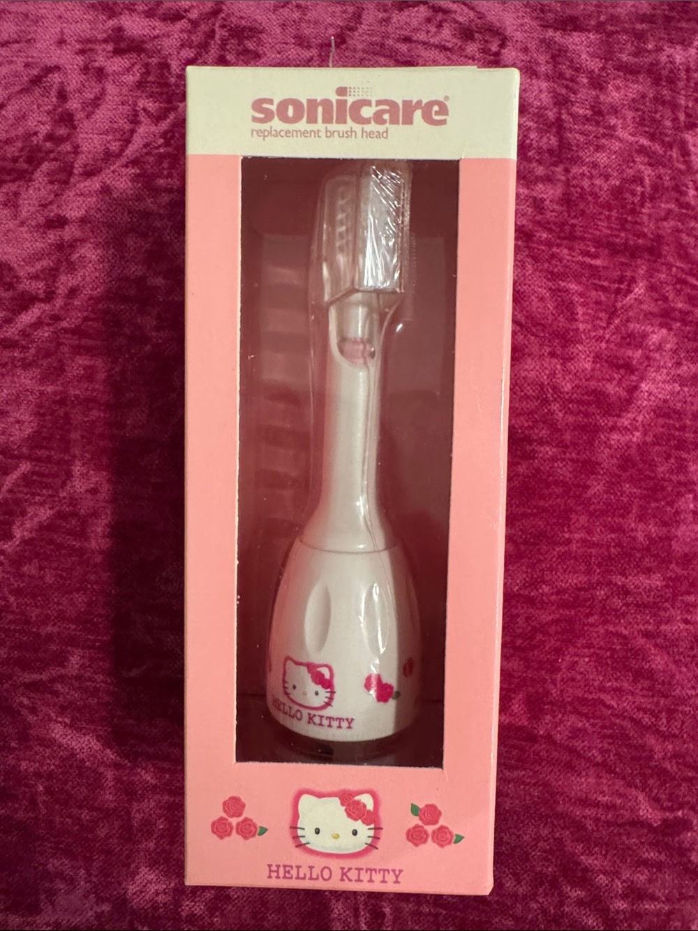 Vintage Y2K 2001 Sonicare Hello Kitty Replacement Brush Head - Pink & White